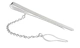 Sterling Silver Tie Slide With Partial Engraved Pattern