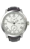 Guess Steel Brown Leather Multifunction Roman Dial Men's Watch #U95132G2