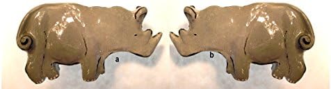 Rhino Rhinocerous Safari Animal Cabinet Drawer Knobs Pulls