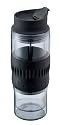 Bodum 16-Ounce Insulated Travel Coffee Press with Rubber Grip, Clear