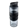 Bodum 16-Ounce Insulated Travel Coffee Press with Rubber Grip, Clear