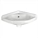 Elizabethan Classics ETCBWH English Turn Wall Mount Corner Bathroom Sink