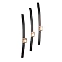 Flat Bar Sconces Set of 3 - Black Rust