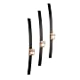 Flat Bar Sconces Set of 3 - Black Rust
