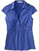Old Navy Womens French Blue Pleated Cap Sleeve Tops