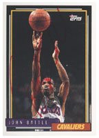 John Battle, Cleveland Cavaliers, 1993 Topps Autographed Card