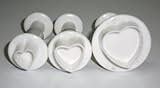 NY Cake Heart Plunger, Set of 3