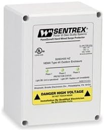 Three Phase, 4 Wire Surge Protector (80,000 A per phase), 120/208 VAC