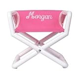 Personalized Jr Director's Chair - Color: Pink Canvas