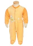 Bebini Snap Front Velour Duck Footed Stretchie