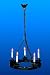 Dolls House Chandelier (5 Candle Cartwheel Tudor Light))