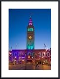 Ferry Building 2 by John K. Nakata 18.00X24.00 Framed with Black Metal Frame