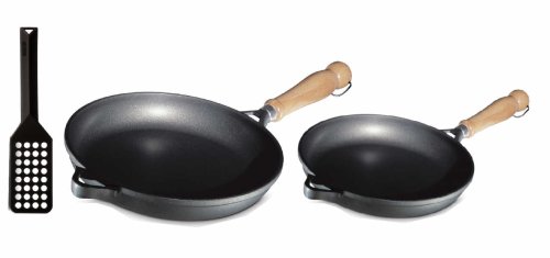 Berndes Tradition Fry pan Set, Includes 9-1/2-Inch Skillet, 11-Inch Skillet and Spatula