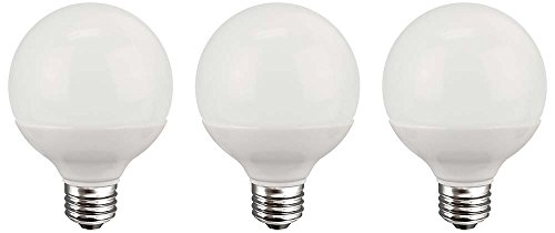 Tcp 40 watt equivalent 3-pack, led g25 globe light bulb…