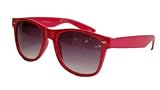 Classic Wayfarer Blues Brothers 09 Style Sunglasses - Red w/ Case