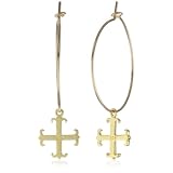 Dogeared Modern Word Faith Drop Hoop Earring