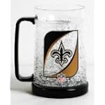 New Orleans Saints 16oz Crystal Freezer Mug