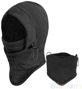 6 in 1 Thermal Fleece Balaclava Hood Police Ski Bike Wind Stopper Tool Face Mask