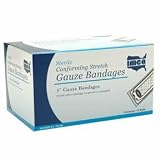 Gauze Roll Bandage Sterile Stretch 3'' 12/pkg