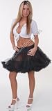 Sexy Layered Tulle Crinoline Petticoat Black Plus Size 1X/2X