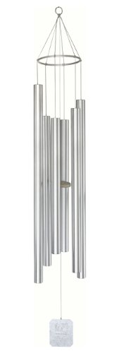 Grace Note Chimes 2XX Super 6 Note Treasure of Heaven Wind Chimes, 72-Inch, Silver On Sale