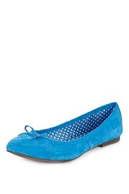 Suede Bow Pumps