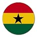Ghana Flag Round Mouse Pad