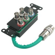 Cables To Go RapidRun - Wall plate - component video - BNC (F) - MUVI connector - black by Cables To Go