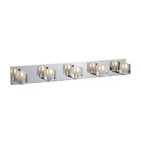 ET2 Lighting E22171-18 5 Light Chrome Bathroom Light