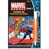 R & M Distributors Yes & Know Marvel Heroes Invisible Ink Picture and Sticker Book # 2