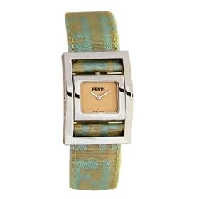 Fendi Giro Vitrificato Reversible Watch & Bracelet -Aqua-