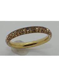 3MM CHARCOAL CRYSTAL ETERNITY BAND- SIZE 7