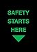 Safety Logo Entrance Mat, Black, 3ft.x5ft.