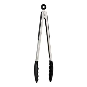 Premier Housewares Zing Silicone Tongs, Black