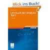 Lehrbuch der Analysis. Teil 1
