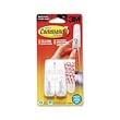 Command Products - Command - Removable Adhesive Utility Hooks, 3-lb Capacity, Plastic, White, Set of 2 - Sold As 1 Pack - Separate backing strip adheres firmly to flat surfaces, yet removes cleanly. - No surface damage. -