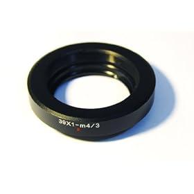 Leica M39 39mm Screw Mount Lens to Micro 4/3 Four Thirds System Camera Mount Adapter, Olympus PEN E-P1, Panasonic Lumix DMC-GF1, GH1, G1
