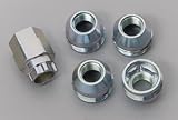 McGard 24010: Lug Nuts, Conical Seat, 1/2 in. x 20 RH, Open End, Locking, Zinc Plated Steel, Set of 4