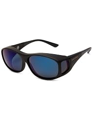 Cocoons Aviator Polarized Sunglasses,Black Frame Blue Lens,Extra Large by Cocoons