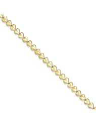 10k Heart Bracelet