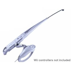 New White Fishing Fish Pole Rod Game Sports for Nintendo Wii Bass Game Remote Nunchuk Controller