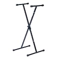Kinsman KS17 Black Heavy Duty Keyboard Stand