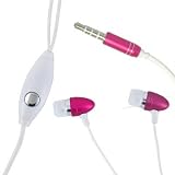3.5mm Pink Bullet Headset for Samsung Nexus S GT i9020 Nexus S 4G SPH D720 Suede R710 Gem SCH i100 Galaxy S 4G Galaxy Indulge R910 Galaxy Prevail SPH M820 Sidekick 4G T839 DROID Charge SCH i510