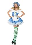 3PC Strawberry Shortcake Blueberry Girl Sexy Holiday Party Costume
