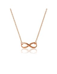 Sterling Silver Rose-Gold Plated 16 + 2" Infinity Necklace