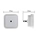 Asdomo 0.5W Plug in LED Night Light Lamp with Sensor, White, 6-Piece / Lot