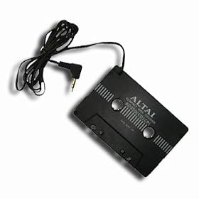 Black Cassette tape adaptor for iPod