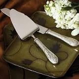 Ricci Argentieri 10716 JAPANESE BIRD & BAMBOO Pie/Cake Server Set w/Knife 2-pc.