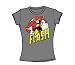 Search : The Flash Run Flash Run Juniors S/S T-shirt in Charcoal by DC Comics