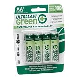 Ultralast Precharged Aa Ni-Mh Batteries Rechargeable In Any Nimh Charger For Eco-Friendly Use